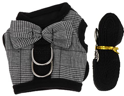 ifundom Harnais pour Lapin et Harnais-Gilet pour Hamster Gilet pour Lapin avec Laisse Facile à Enfiler pour Promenades Extérieur
