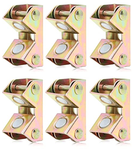 Leatikall Abrazadera Soldadura Magnética, 6 PCS V Tipo Abrazadera Accesorio Acero Inoxidable Ajustable Kit Herramientas Fijación Herramientas Panel Soldadura e Butt de la Esquina