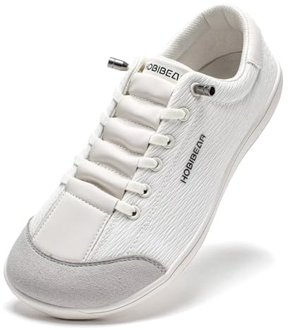 HOBIBEAR Zapatos descalzos para hombre y mujer, puntera ancha, cómodos tenis para correr al aire libre