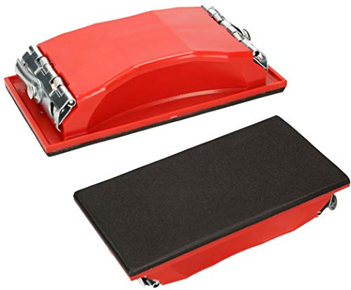 KOTARBAU® Hand Sander 85 x 165 mm Plastic Sanding Block with Metal Clamping Device for Sandpaper