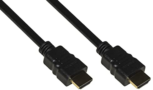 LINK LKCHD2005E - Cavo HDMI 2.0 (0,5 m, Nero) – Doppia schermatura contro EMI e RFI – Contatti dorati e supporto 4K 60Hz, HDR statico, ARC, Ethernet, CEC, 3D