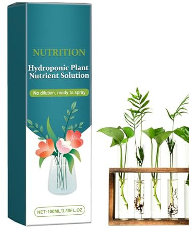 Rurunklee Nutriments liquides pour hydroponiques,Solution nutritive pour hydroponiques | 3,38fl.oz Engrais nutritif pour hydroponiques | Engrais liquide pour de jardin, nutriments végétaux, favorise