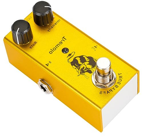 Kisangel Tremolo-gitarreneffekt Mit Einstell Und Rate Control True Bypass-gitarrenvibrator Für Klassischen Röhrensound Langlebige Legierungsausführung
