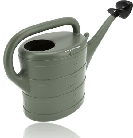 Annaffiatoio da 10 litri con spruzzatore - Annaffiatoio da giardino in plastica per interni ed esterni - Piante, fiori e verdure