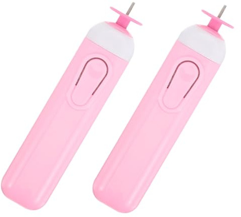 Zerodeko 2pezzi Strumento Elettrico per Quilling Penna Scanalata per Arricciare la Carta di Strumenti per Quilling su Carta Leggero e Portatile per Progetti Artigianali DIY