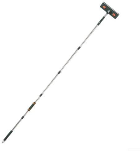 Fregona de limpieza de rodapié con mango extensible de 172 cm, almohadilla reutilizable para suelo, techo y limpieza, herramienta ergonómica ligera para el hogar (B)