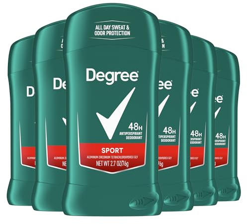 Degree Men Original Protection Antiperspirant Deodorant, Sport, 2.7 oz pack of 6