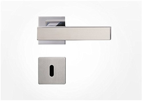 FRASCIO Türdrücker/Türbeschlag - CUBICO PIATTA - Edelstahl - WC-Rosettengarnitur