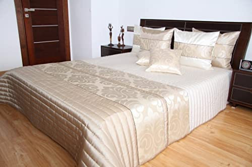 Rodnik Tagesdecke Bettüberwurf Verona 3 TLG. Set mit 2 Kissenhüllen (240 x 220 cm)