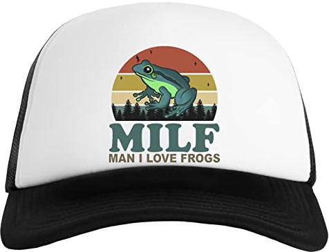 MILF Man I Love Frogs Funny Baseboll Klassisk Keps Herr Kvinnors Unisex Justerbar Snapback Mens Womens Cap