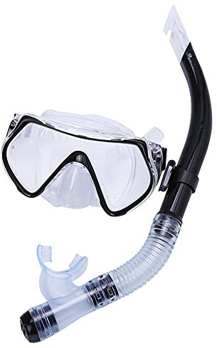 TYCIONG Set da snorkeling per adulti, maschera da snorkeling, maschera da snorkeling, maschera anti-appannamento, occhiali di protezione, adatto per uomini e donne, immersioni, snorkeling, nuoto