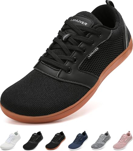 LENUVER Chaussures pieds nus pour femme - Chaussures d'été - Chaussures de trail respirantes - Chaussures de fitness légères - Séchage rapide, 887 noir marron, 44 EU