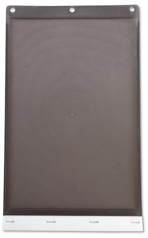 Amazon Basics Dog and Cat Door Replacement Flap, Medium, 7.4 x 12.2 Inches, White and Grey