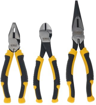 Dewalt Plier Set, 3 Piece Made from Durable Chrome Vanadium Steel for Strength and Durability