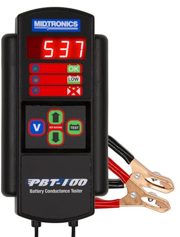 Midtronics PBTâ100 12V Automotive Conductance Battery Tester â 200â850 CCA, Voltmeter Mode, Fast & Accurate