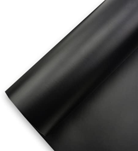 Könighaus (5,92€/m2) Schwarz Matt Autofolie 200 x 152 cm blasenfrei mit Anleitung