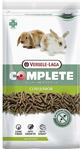 VERSELE-LAGA - Complete Cuni Junior - Extrudiertes Alleinfutter für (Zwerg-) Kaninchen bis zu 6 bis 8 Monaten - 1,75kg