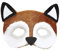 W WIDMANN MILANO Party Fashion - Augenmaske, Maske für Erwachsene, aus Plüsch, Tiermaske, Party Animal