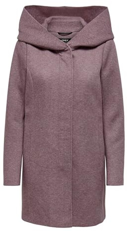 ONLY dam kappa Onlsedona Light Coat Otw Noos, Rosa Brun, L
