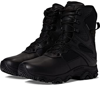 Merrell mens Moab 3 Tactical 8 Zip Waterproof, Black, 10 UK