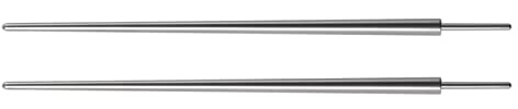 vsilay Lot de 2 goupilles d'insertion coniques en acier 14G/16G/18G pour piercing corporel et étirement