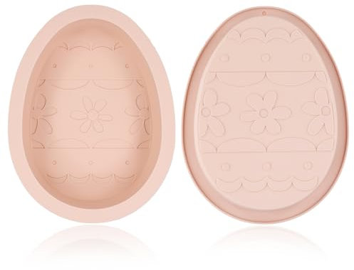 NQEUEPN 2pz Stampi in Silicone Pasquali, Stampi Cioccolato Grande a Forma di Uovo Stampi Pasquali Uovo Frangibile Utensili Pasquali per Cioccolato Strumento di Creazione Fai-da-te per la Festa Pasqua