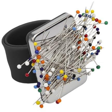 XPEX Nadelkissen Handgelenk Stecknadelkissen Nähen Handwerk Nadelkissen,Tragbar Für Nähen Quilten Nadelarbeit Magnetisches Armband