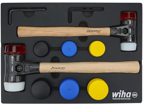 Wiha 83270 14 Piece Split Head Mallet Foam Tray Set