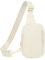 Long Keeper Sling Bag Brusttasche Klein Umhängetasche Sport Damen Herren Wasserdicht Schultertasche Handy Sling Tasche Schulter für Reisen Fitness Radfahren (Beige Weiß)