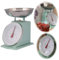 LS-LebenStil Vintage Küchenwaage Retro Leaf Manuelle Analoge Backwaage großes Ziffernblatt mit 1L Edelstahl Schüssel ohne Batterie/Strom Küche Waage