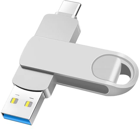 LZKNZT USB Stick 512GB USB C Stick 2-in-1 Dual Typ-A & Typ-C OTG Speicherstick Wasserdicht Metallgehäuse USB-Stick 512GB Plug & Play, Externer Speicher für Handy, Tablet, Laptop
