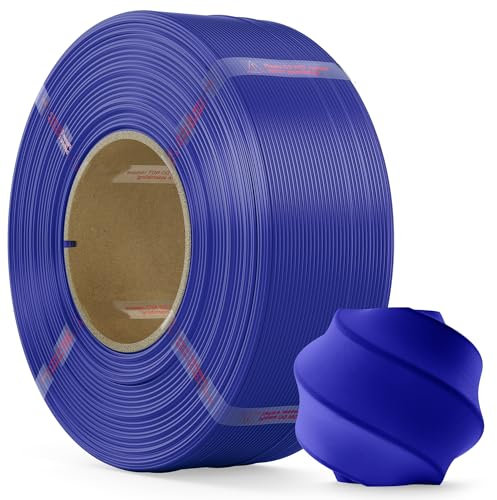 MarsWork PLA Filament 1.75mm, 1kg Refill-Filament Kompatibel mit Bambu Lab Wiederverwendbare Spulen, Bessere Leistung als PLA Plus, 3D Drucker Filament Maßgenauigkeit +/- 0.02mm, Dunkel Blau