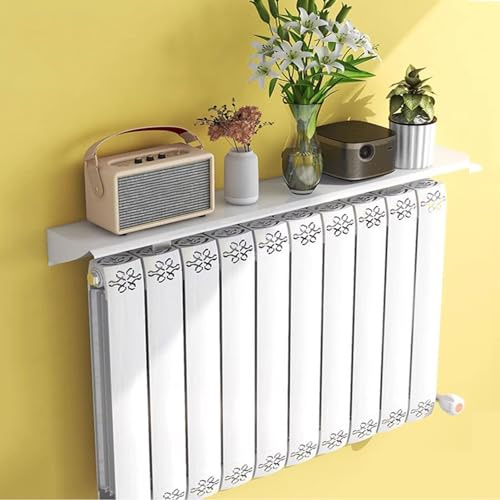 Set di accessori universali per radiatore, senza fori, include mensola, piedini, copertura, staffe e deflettore, migliora l'efficienza del riscaldamento e la sicurezza di qualsiasi radiatore