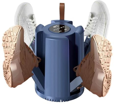 LNBEI Boot Dryer, Portable Electric Shoe Dryers for Sneakers, 4 Drying Ports, Adjustable Timing 1/3/6 Hr, 48°c Constant Temperature, Deodorizing, Silent For Families, Athletes and Hikers
