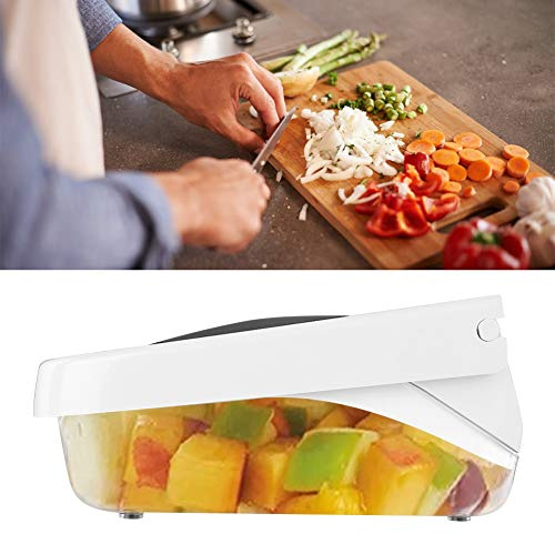 Haofy Hachoir à Trancher les Aliments, Matériau ABS, Machine à Fruits et Légumes Efficace pour une Cuisine Rapide à la Maison, Facile à Nettoyer, pour les Pommes de Terre et les Carottes