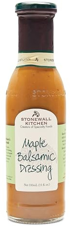 Stonewall Kitchen Maple Balsamic Dressing, 330 ml – Sweet and Tangy Balsamic Dressing with Rich Maple Syrup, Ideal for Salads and Marinades