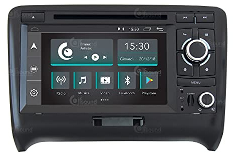 Jf Sound car audio system Autorradio de Ajuste Personalizado Compatible con TT Android GPS Bluetooth WiFi Dab USB Pantalla táctil Full HD 7.