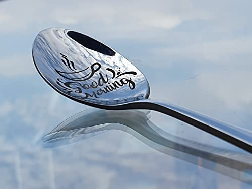 SpoonFromTheMoon Customized Engraved Spoon With Name, Personalised Engraving Spoon, Spoon Gift (1-10)