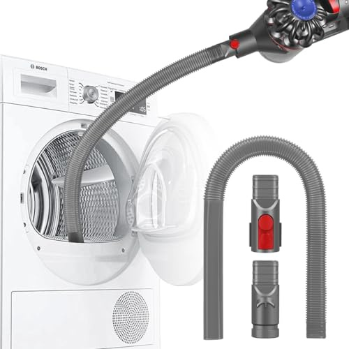 DrRobor Flexible Suceur pour Éliminer Les Peluches Des Sèche-Linge, Accessoire Embout Plat Extensible Compatible pour Dyson V11, V10, V15, V12, V8, V7, V6