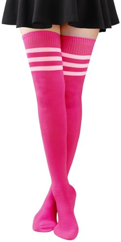 DRESHOW Donna Extra Lunghi Calzini da Ginocchio Coscia Alta Calze Stivali Calze Sopra il Ginocchio Calze