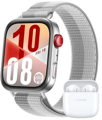 HUAWEI Watch FIT 4 Smartwatch + FreeBuds SE 2, Sports Fitness Tracker, 5ATM Wasserdicht, Gesundheits-Insights, Bis zu 10 Tage Akku, Kompatibel mit Android™ & iOS, 30 Monate Garantie, Grau