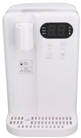 Pssopp 3L Dispensateur électrique à Eau Chaude, Bouillir à Jeun pour Chauffe-Eau Calme Réservoir Visible pour Les Nouilles à café de thé