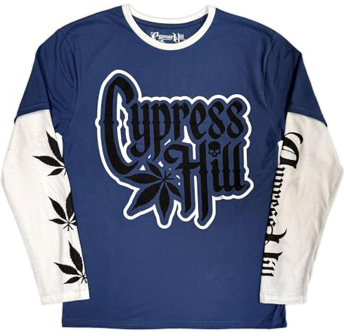 Cypress Hill Leaf Logo Layered Long Sleeve T Shirt XL
