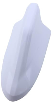 Billjud & videoantenner Universell 7D hajfena bilantenn bilradio FM/AM antennstyling lämplig för de flesta bilmodeller radiomottagare(White)