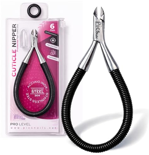 Tronchesino Cuticole Professionale 6mm in Acciaio Inox – Taglia Cuticole Unghie Mani e Piedi, Tronchesina per Cuticole Precisa, Rimuovi Cuticole e Pellicine per Manicure e Pedicure