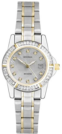 Sekonda Ladies Twilight Pearl 4174 Stone Set Dress Watch with Mother of Pearl Dial