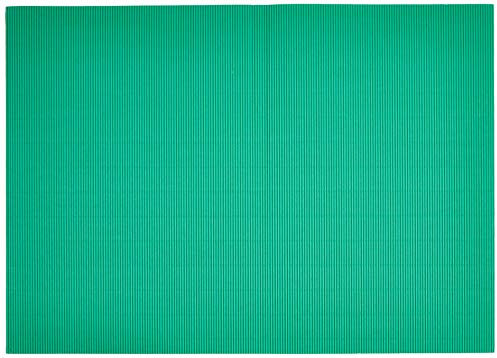 GLOREX Bastelwellpappe 1 Bogen, Pappe, Grün, 70 x 50 x 0.2 cm