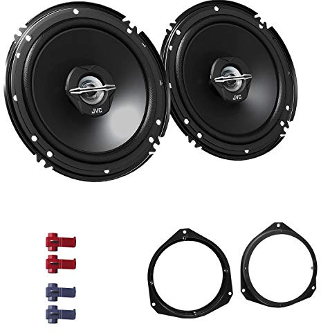 JVC CS-J620X Auto Lautsprecher 16,5 cm mit Einbauset passend für Opel Astra H ab 2005 Türen vorne 600 W 165mm 2 Wege Koax