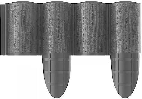 Gartenpalisade geteilt graphit 2,40 m/Ø 0,76 m