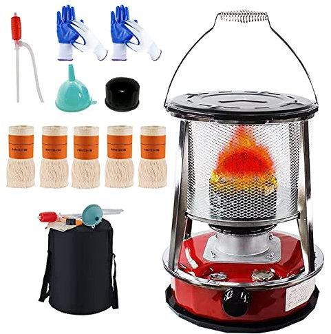 Riscaldatori ad Alta efficienza energetica,Stufa a Petrolio per Interni Riscaldatore a Petrolio Riscaldatore Mobile Senza elettricità Riscaldatore a Petrolio Portatile per Interni